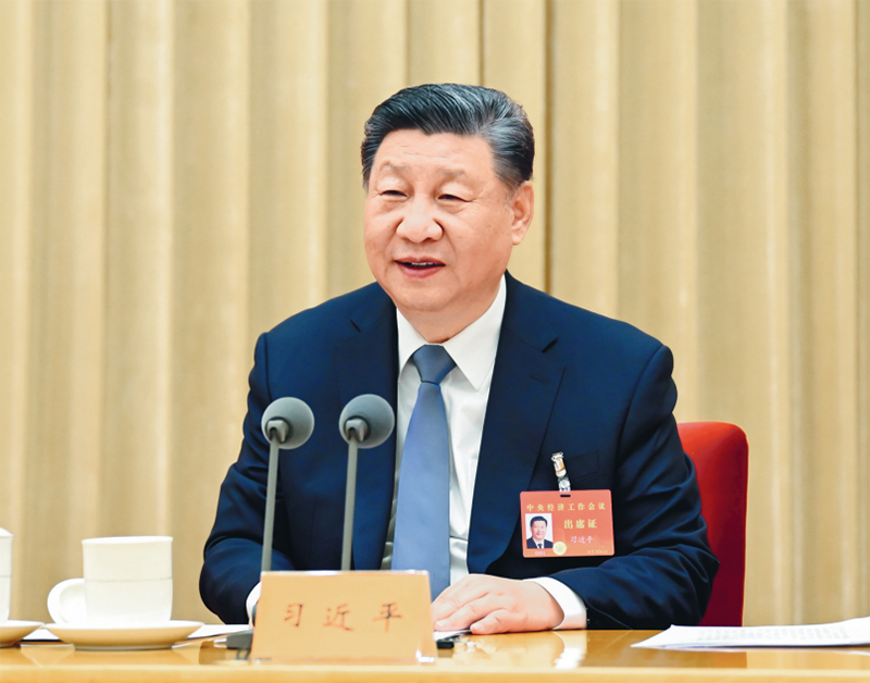 習近平：經濟工作必須統籌好幾對重要關系